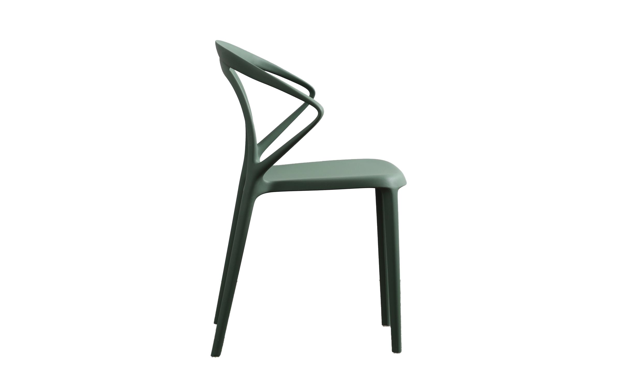Καρέκλα Ponto, σκούρο πράσινο  3